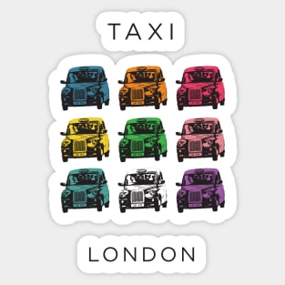 The London Taxi British Made and as Iconic as London Sticker